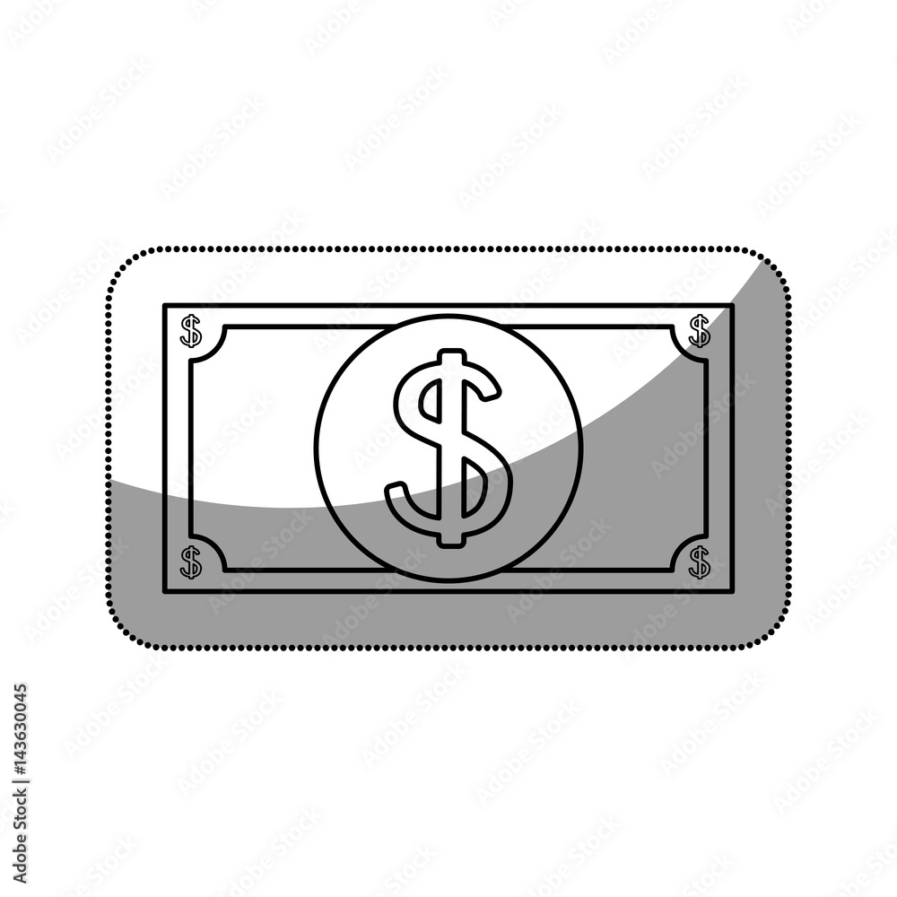 bill dollar isolated icon bill dollar isolated icon