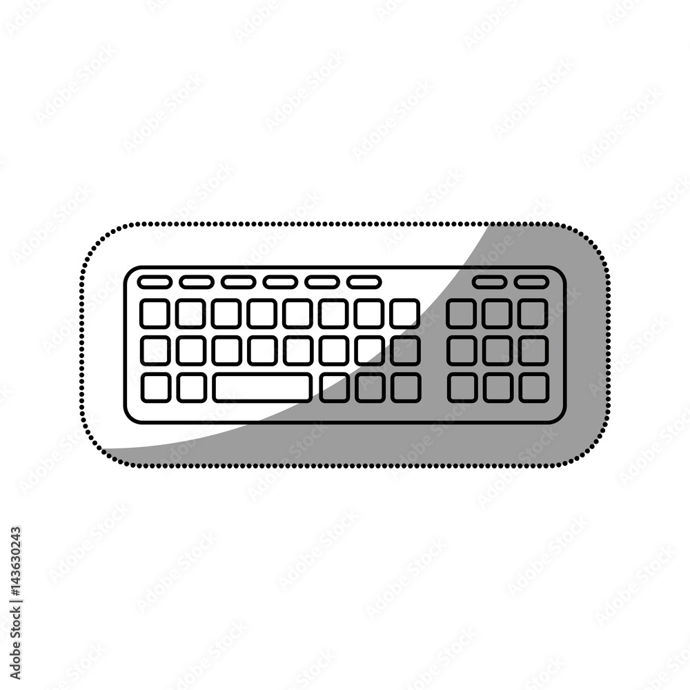 computer keyboard isolated icon computer keyboard isolated icon
