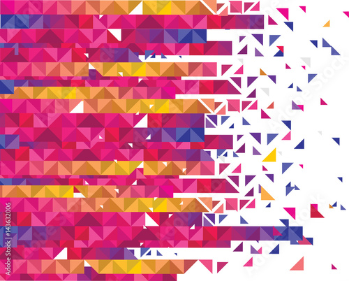 Composition of colorful bricks