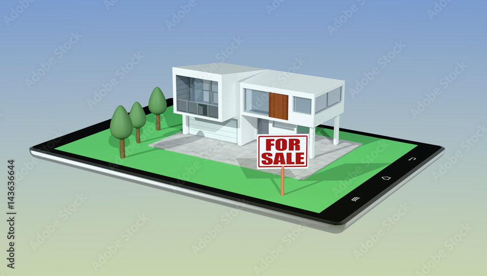 concept of online real estate market