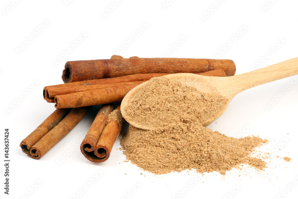cinnamon isolated on white background cinnamon isolated on white background