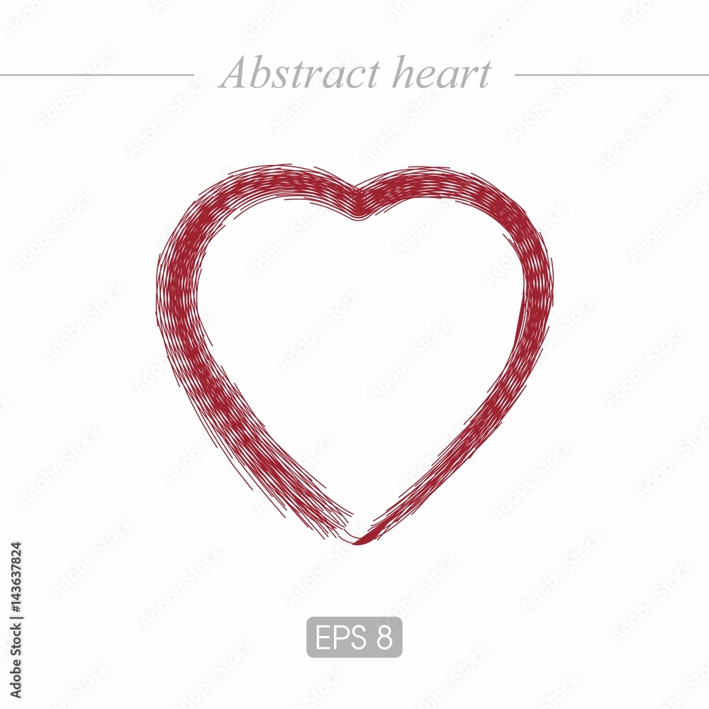 Decorative vector heart