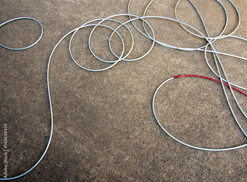 New cable and hook for install in the winch of car New cable and hook for install in the winch of car