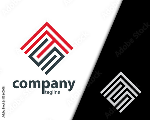 Initial Letter SF Maze Concept Design Logo