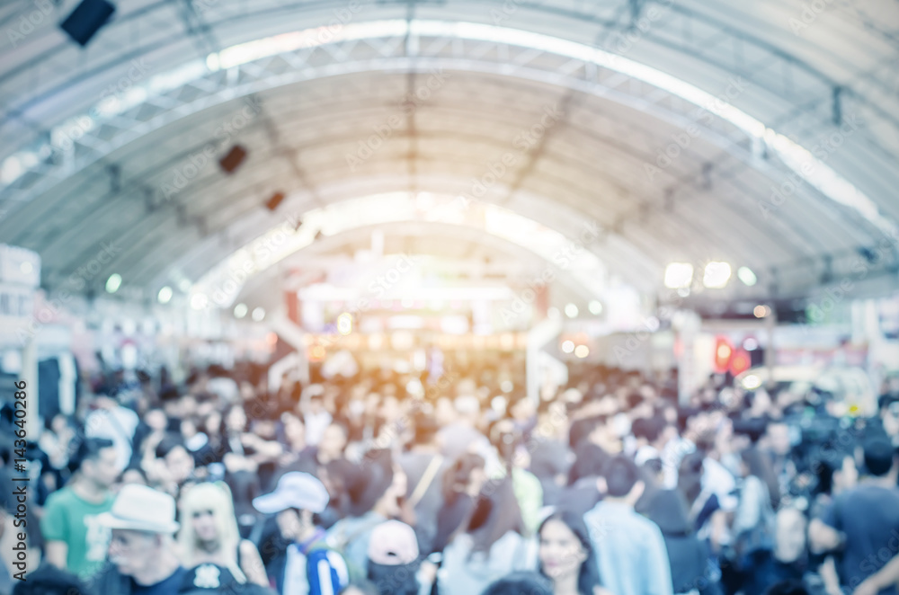 Obraz premium abstract blurred event with people for background