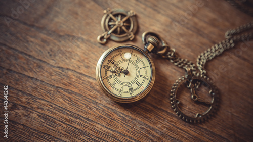 Vintage Clock Necklace.