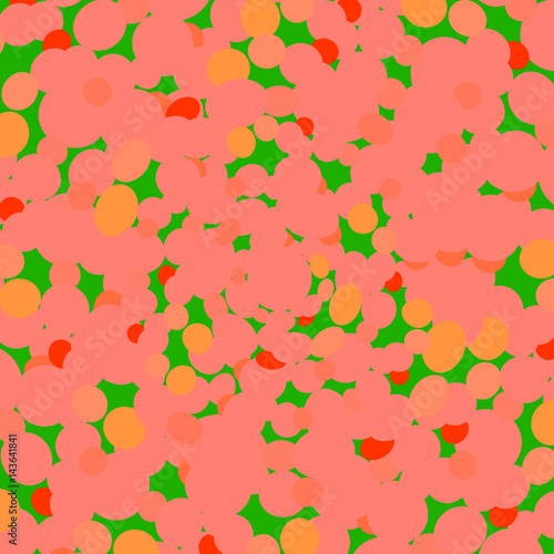 абстрактный орнамент в красно-зеленых тонах, векторная иллюстрация