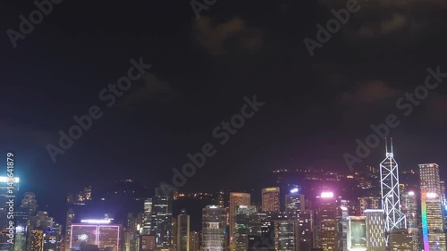 Wallpaper Mural Time-lapse motion of  Skyline of Hong Kong city, view from Victoria Harbour Torontodigital.ca