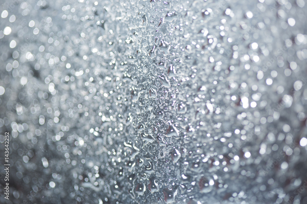 Drops on glass gradient focus Drops on glass gradient focus