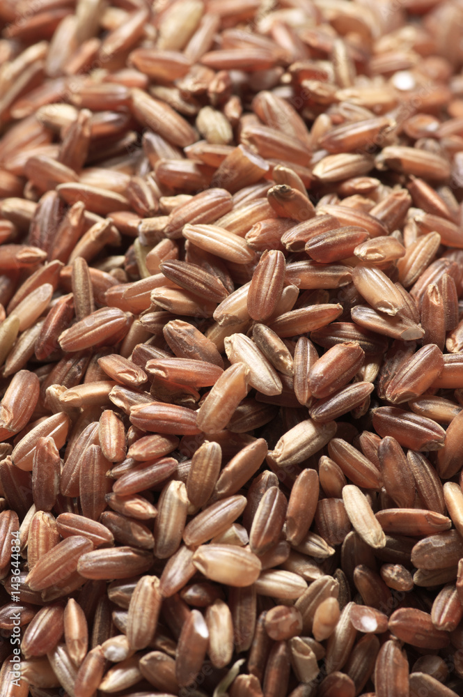 Pile of brown rice