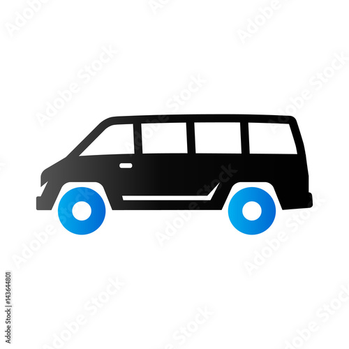 Duo Tone Icon - Van car