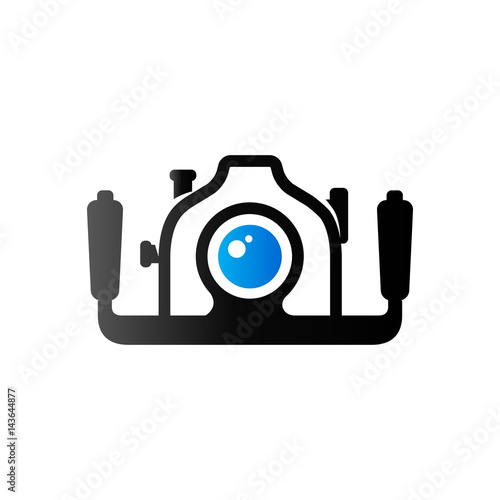 Duo Tone Icon - Underwater camera