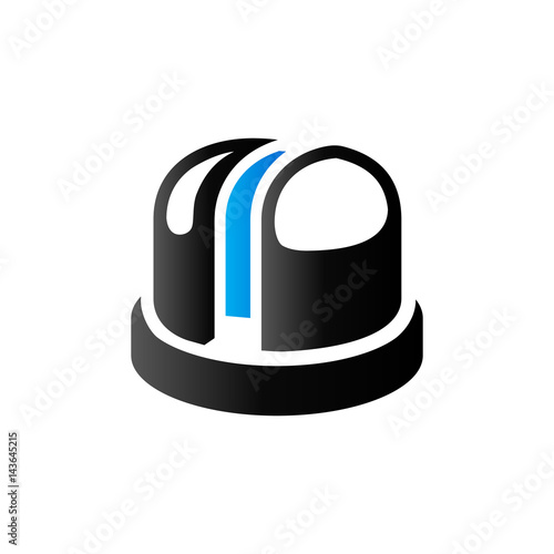 Duo Tone Icon - Earth telescope