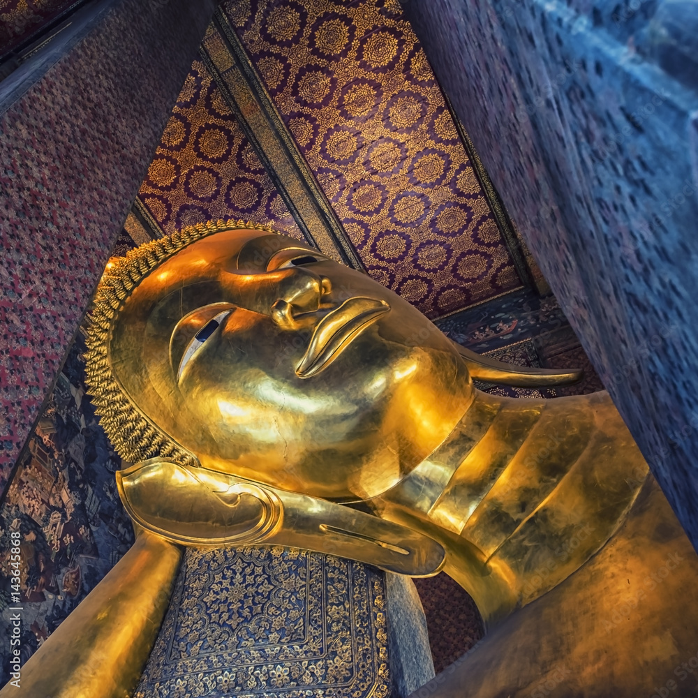 Reclining buddha in Wat Pho temple, Bangkok