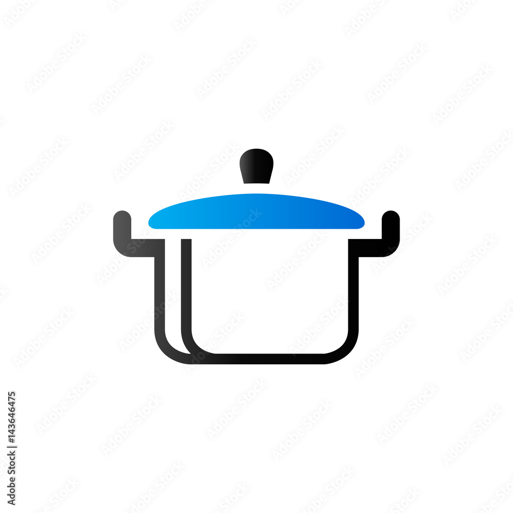 Duo Tone Icon - Cooking pan Duo Tone Icon - Cooking pan