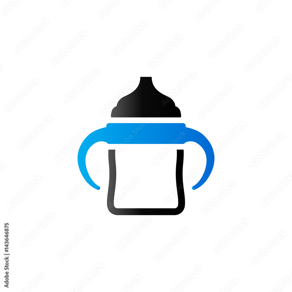 Duo Tone Icon - Milk bottle