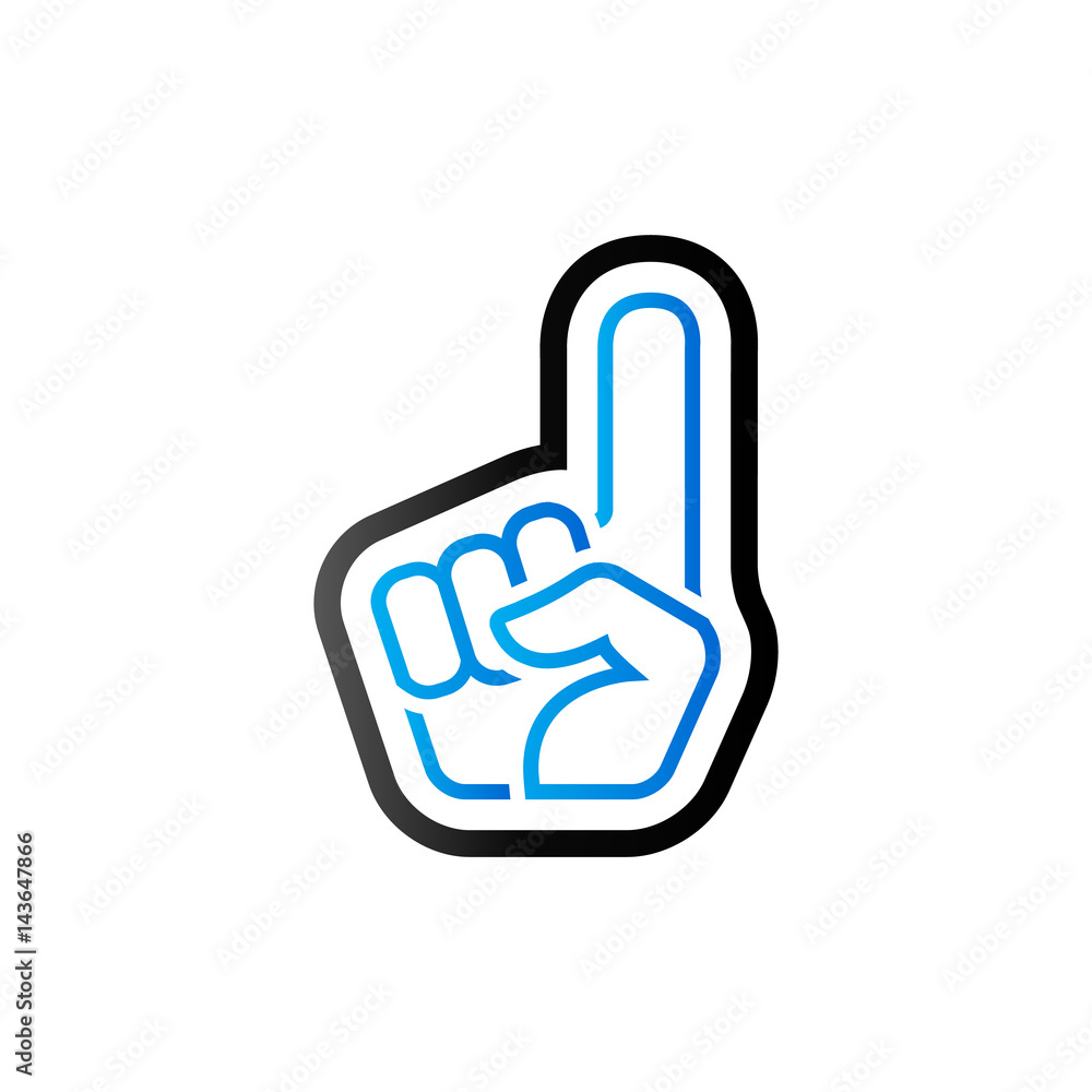 Duo Tone Icon - Foam glove Duo Tone Icon - Foam glove