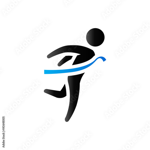 Duo Tone Icon - Finish line