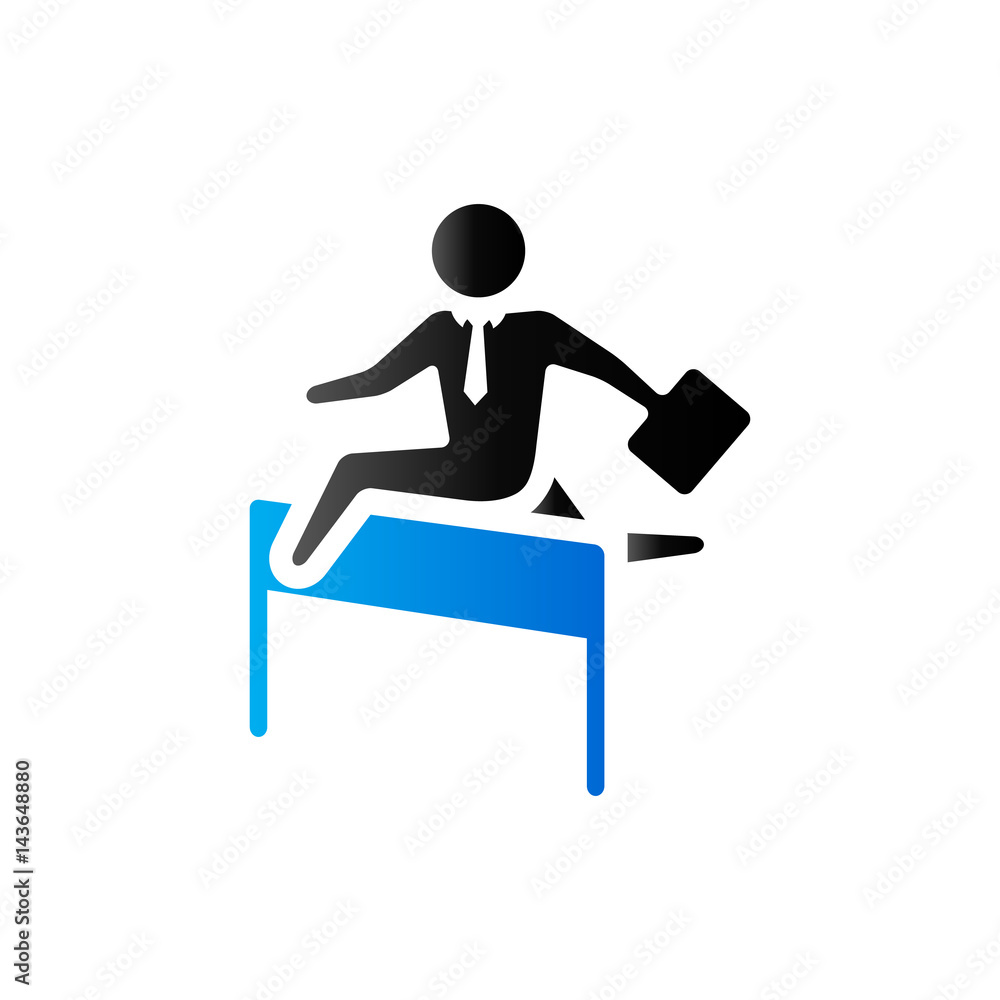 Duo Tone Icon - Businessman challenge Duo Tone Icon - Businessman challenge