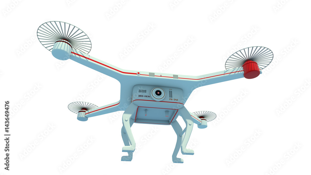 3d rendering Drone flying 3d rendering Drone flying