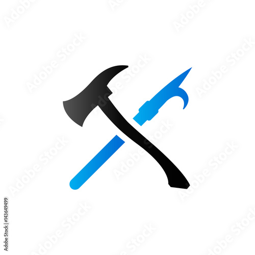 Duo Tone Icon - Fireman tools