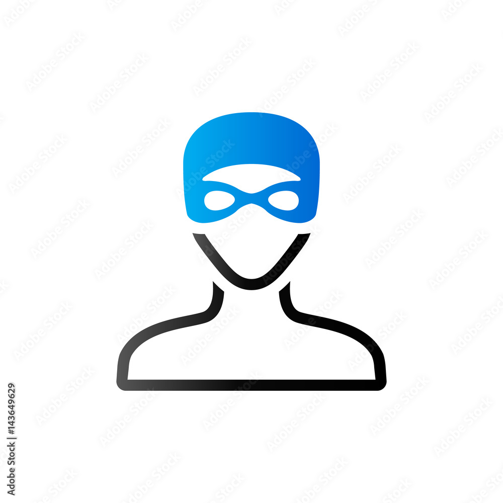 Duo Tone Icon - Swimming athlete Duo Tone Icon - Swimming athlete