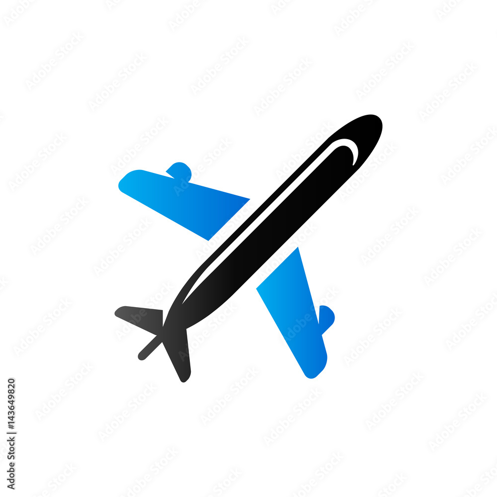 Duo Tone Icon - Airplane Duo Tone Icon - Airplane