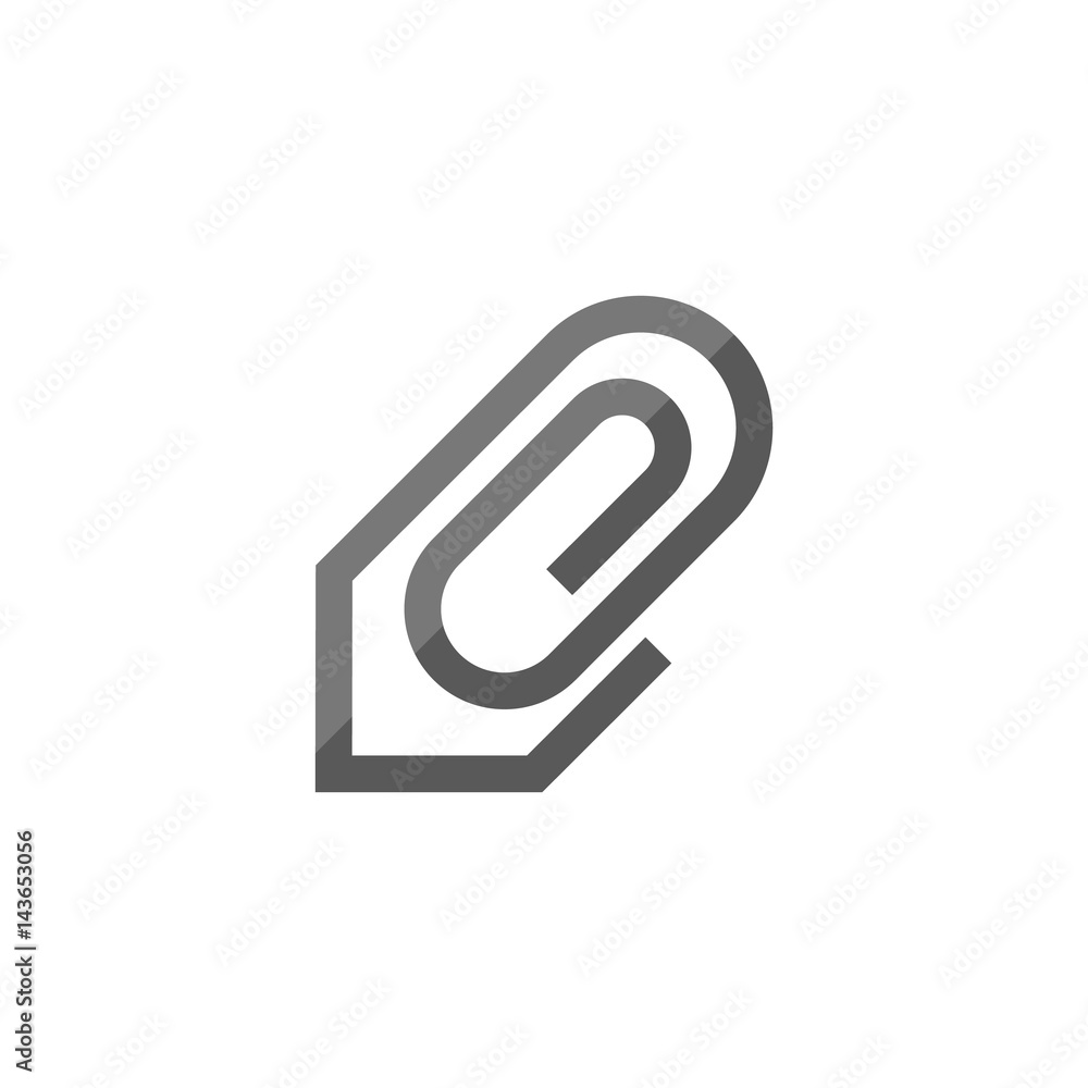 Flat icon - Attachment file Flat icon - Attachment file