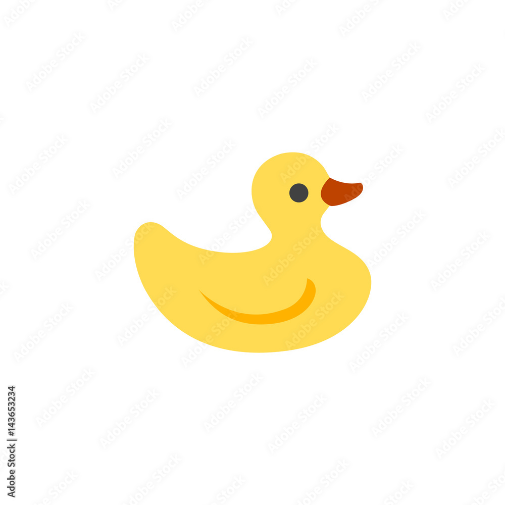Flat icon - Rubber duck Flat icon - Rubber duck