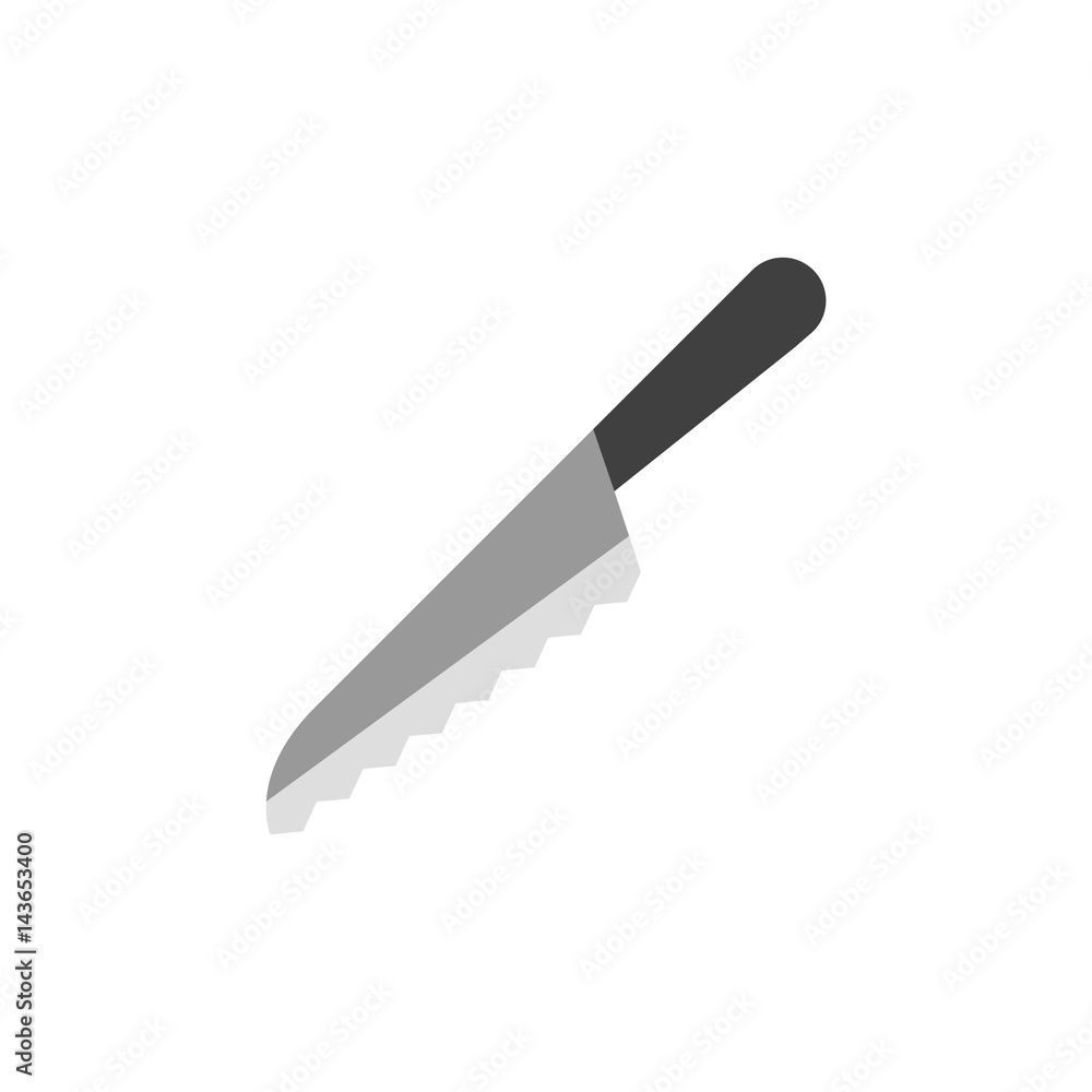 Flat icon - Bread knife Flat icon - Bread knife