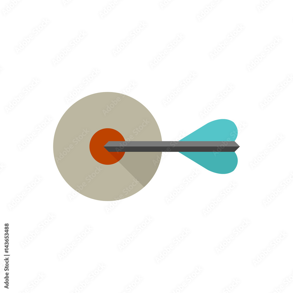 Flat icon - Arrow bullseye Flat icon - Arrow bullseye