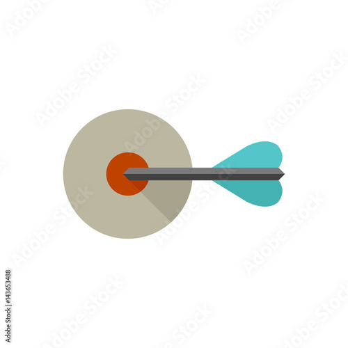 Flat icon - Arrow bullseye