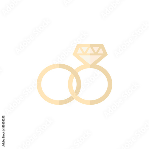 Flat icon - Wedding Ring