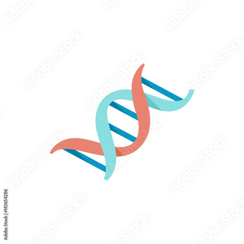 Flat icon - DNA strands