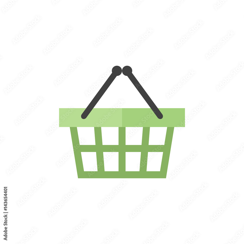 Flat icon - Shopping basket Flat icon - Shopping basket