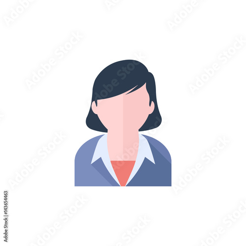 Flat icon - Female receptionist
