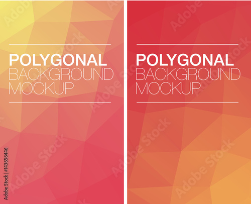 Vertical polygonal banners