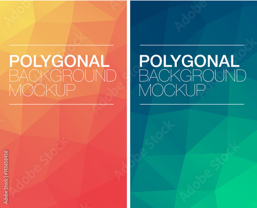 Vertical polygonal banners
