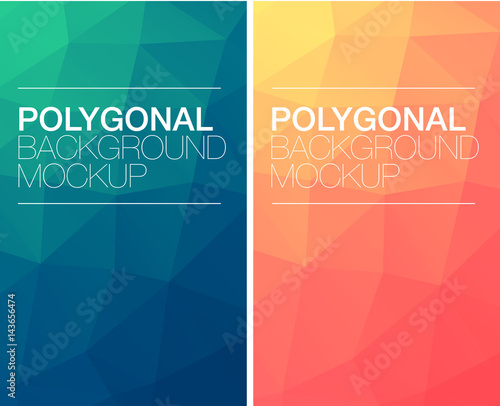 Vertical polygonal banners