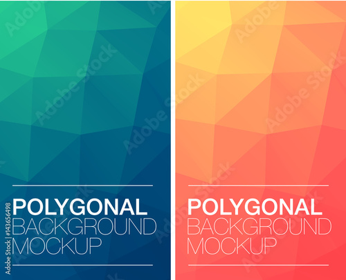 Vertical polygonal banners