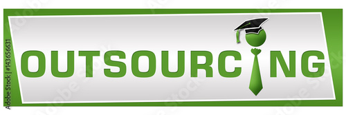 Outsourcing Human Icon Horizontal Green 