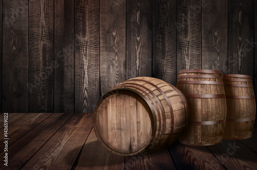 Canvas-taulu background of barrel whiskey winery beer