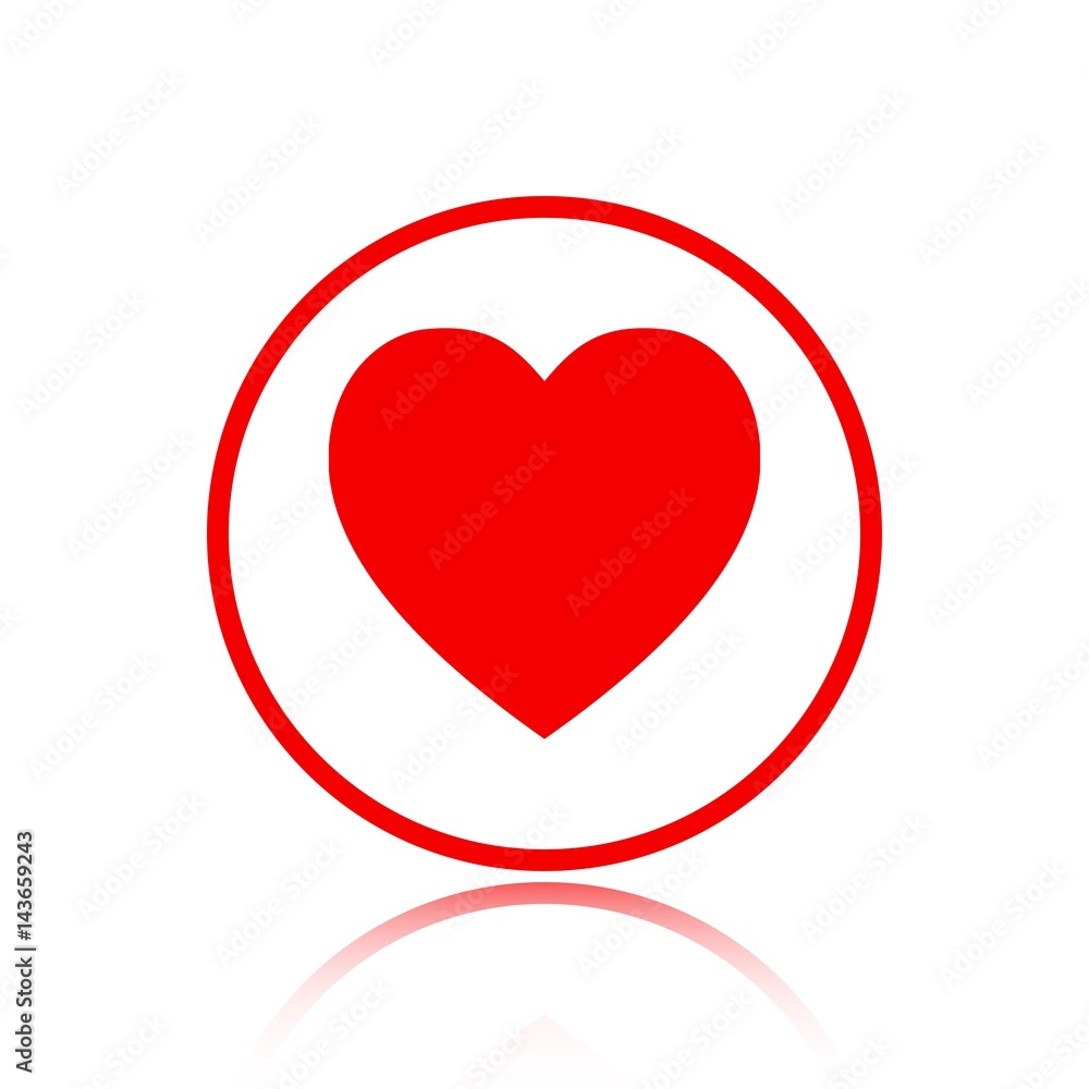 heart icon stock vector illustration flat design heart icon stock vector illustration flat design