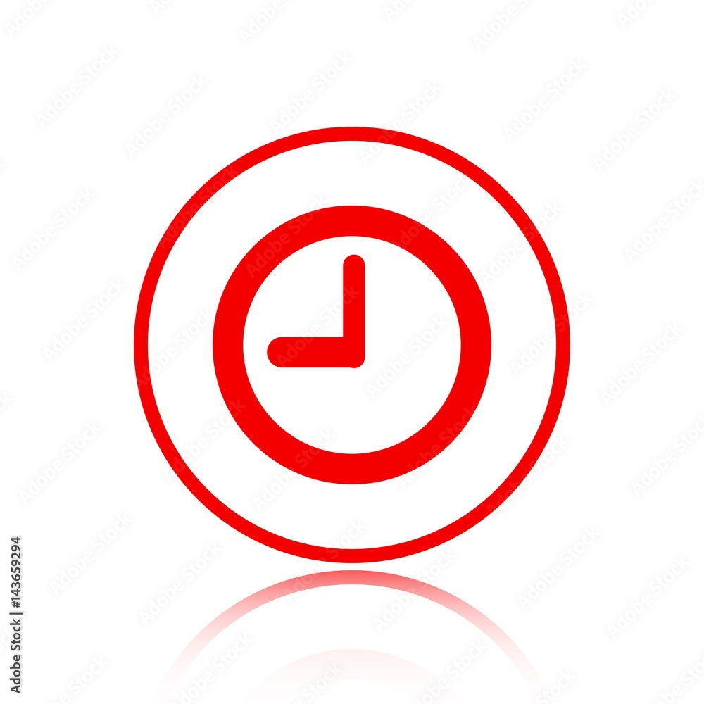 clock icon stock vector illustration flat design clock icon stock vector illustration flat design