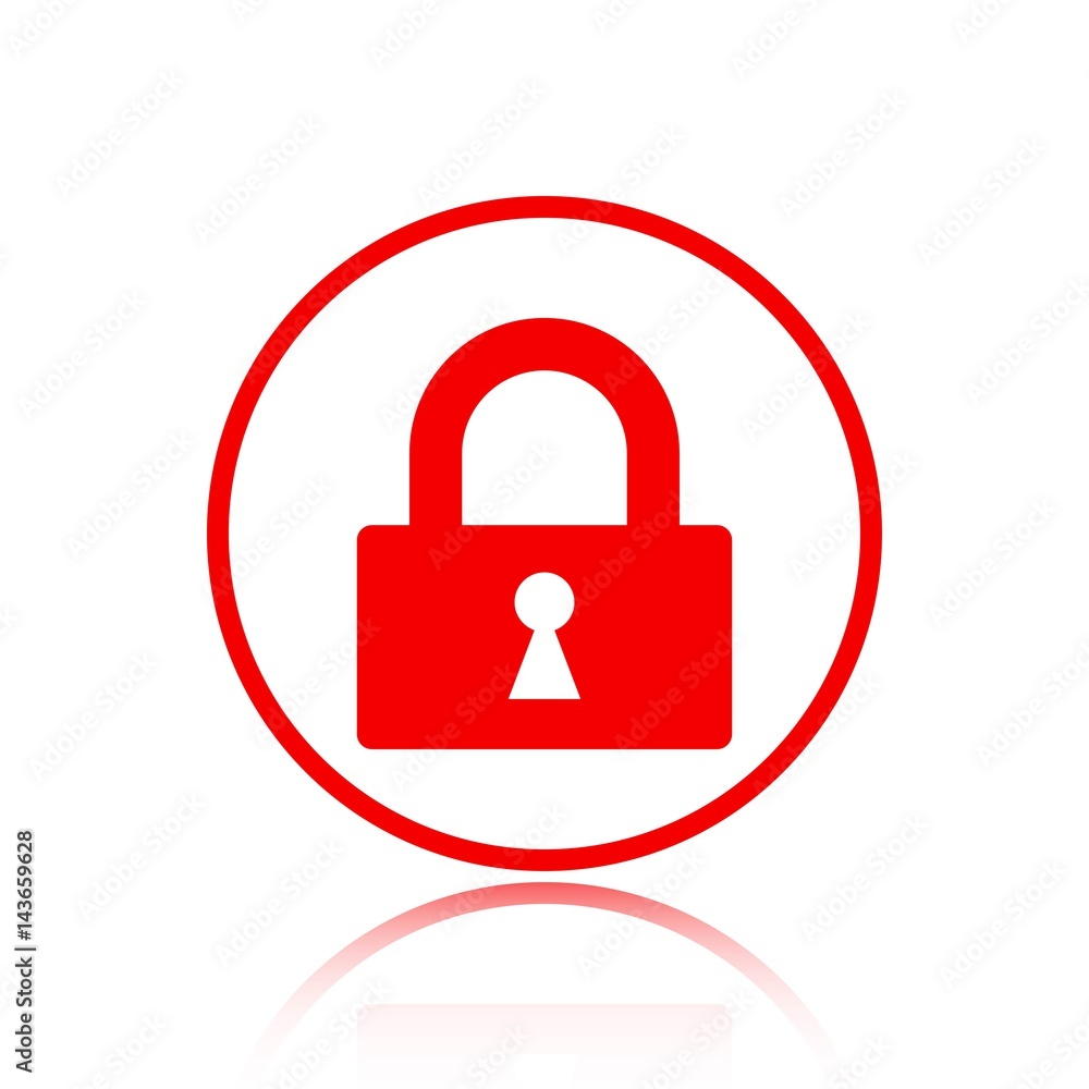 lock icon stock vector illustration flat design lock icon stock vector illustration flat design