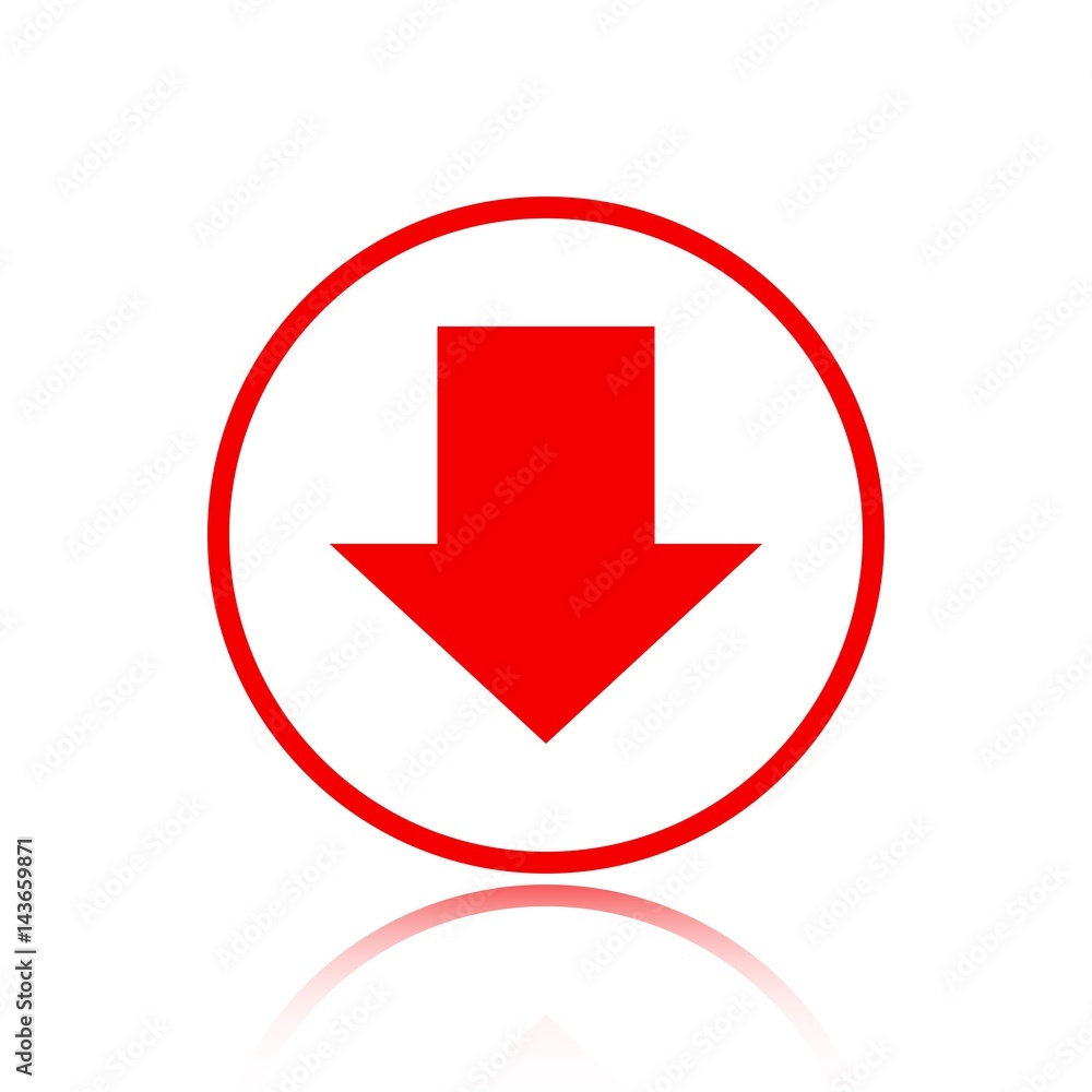 download icon stock vector illustration flat design download icon stock vector illustration flat design