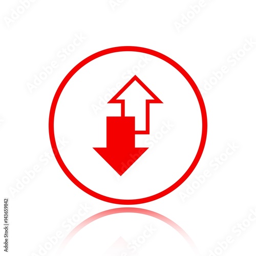 Free Download arrow icon stock vector illustration flat design - GFXLoad