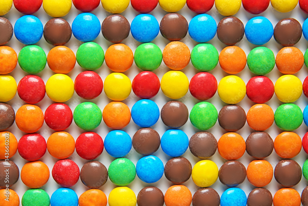 Obraz premium Delicious colorful candies background
