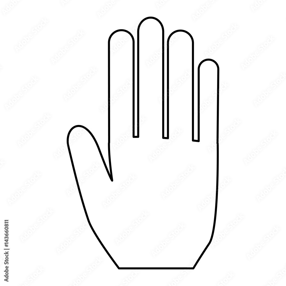 hand human isolated icon