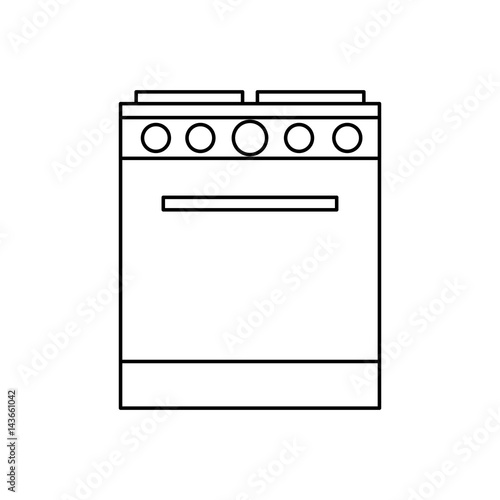 kitchen oven isolated icon